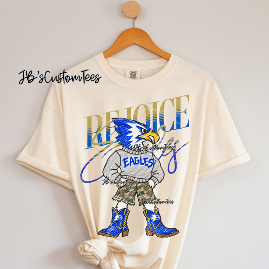 Rejoice Eagles Scribble Mascot - Youth