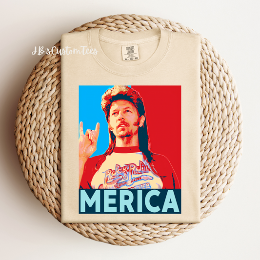 Merica Joe Dirt Ivory Comfort Colors Tee OR Tank