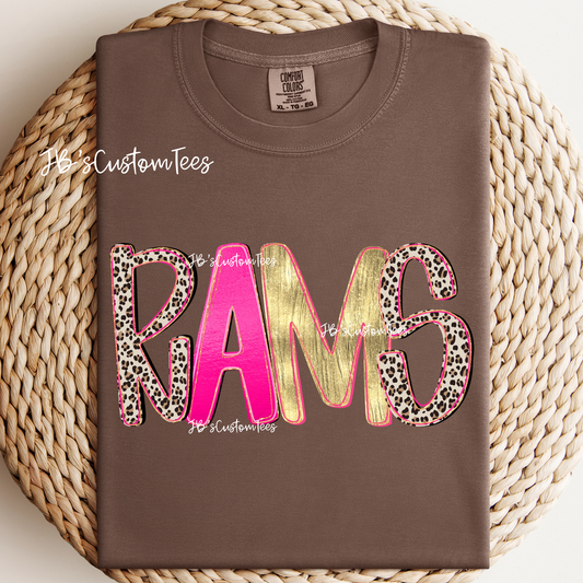 Pink Leopard Rams