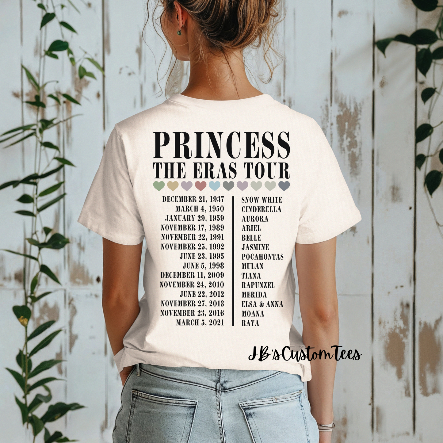 Princess The Eras Tour Gildan Natural Tee