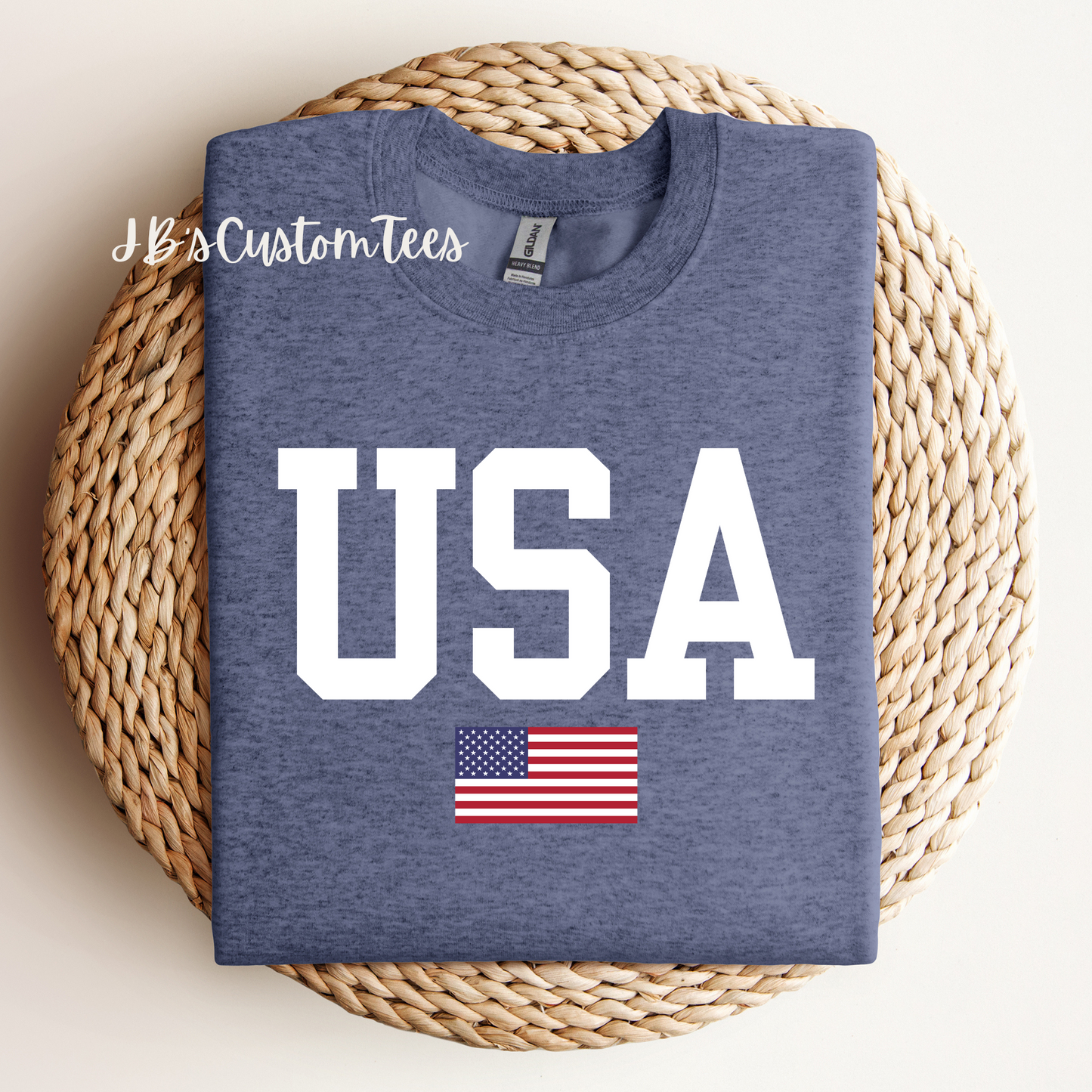 USA Unisex Gildan Sweatshirt