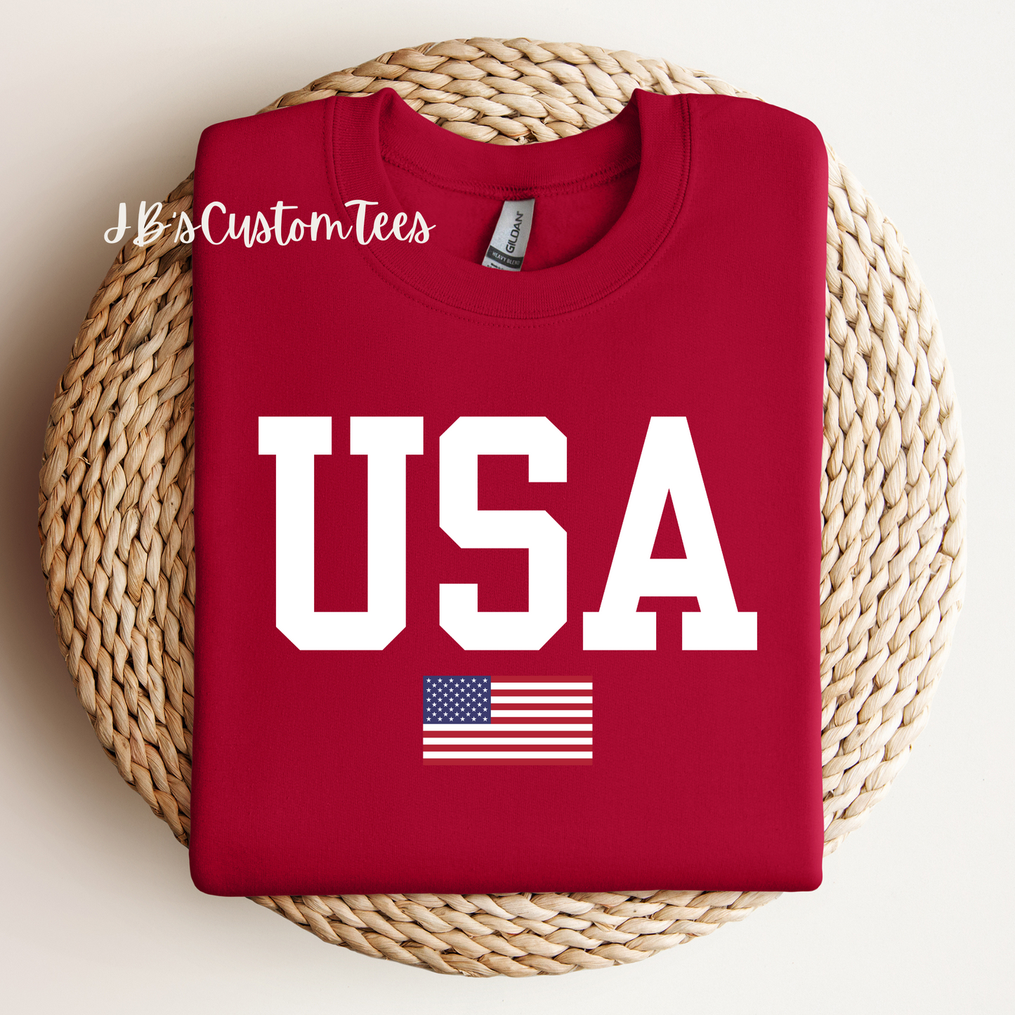 USA Unisex Gildan Sweatshirt