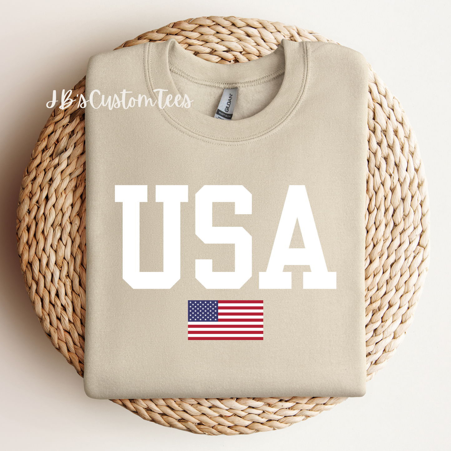 USA Unisex Gildan Sweatshirt