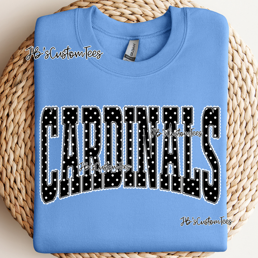Polka Dot Lace Cardinals - Youth