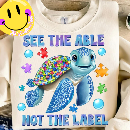 See the able - Not the label