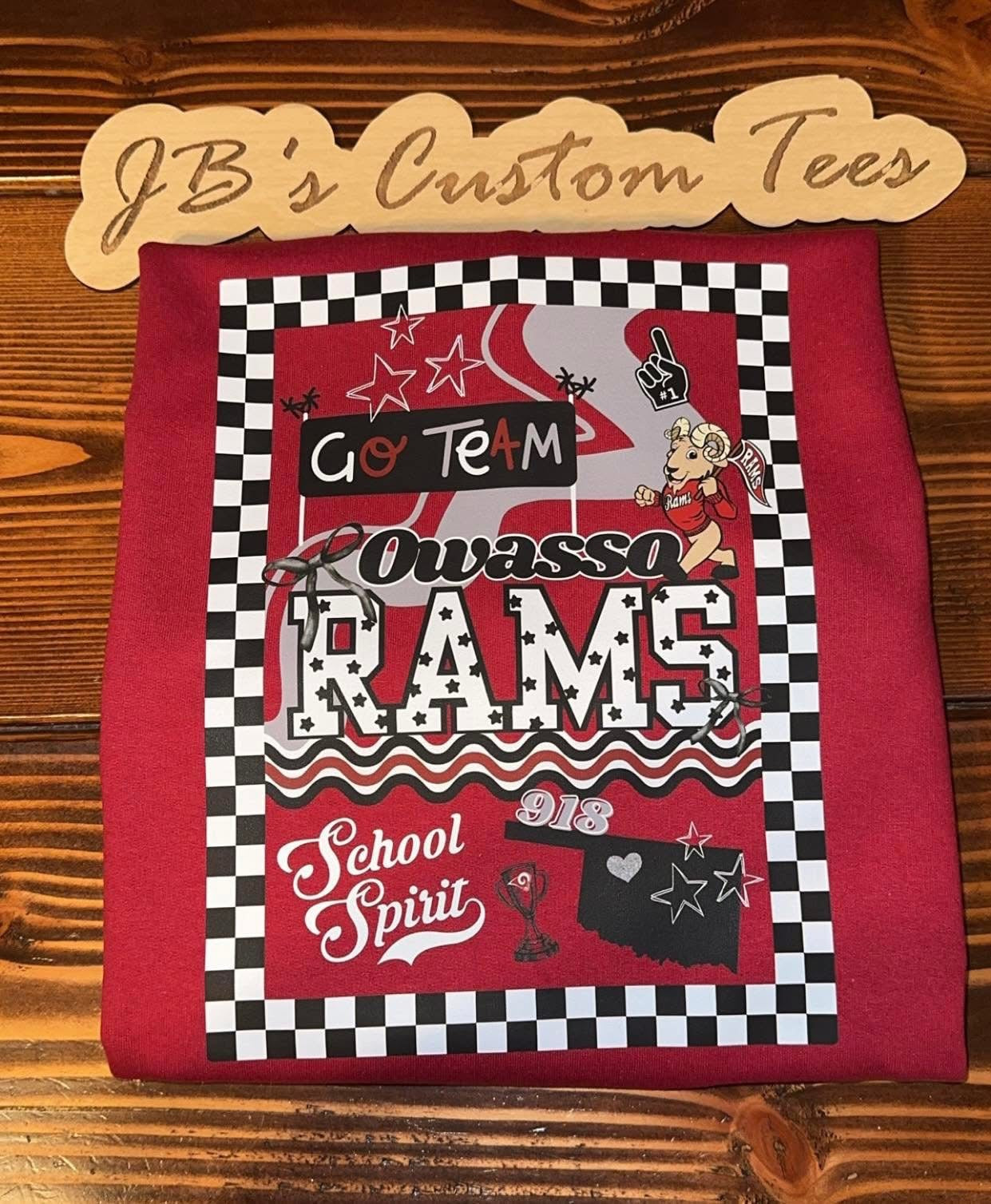918 Owasso Rams Collage Tee