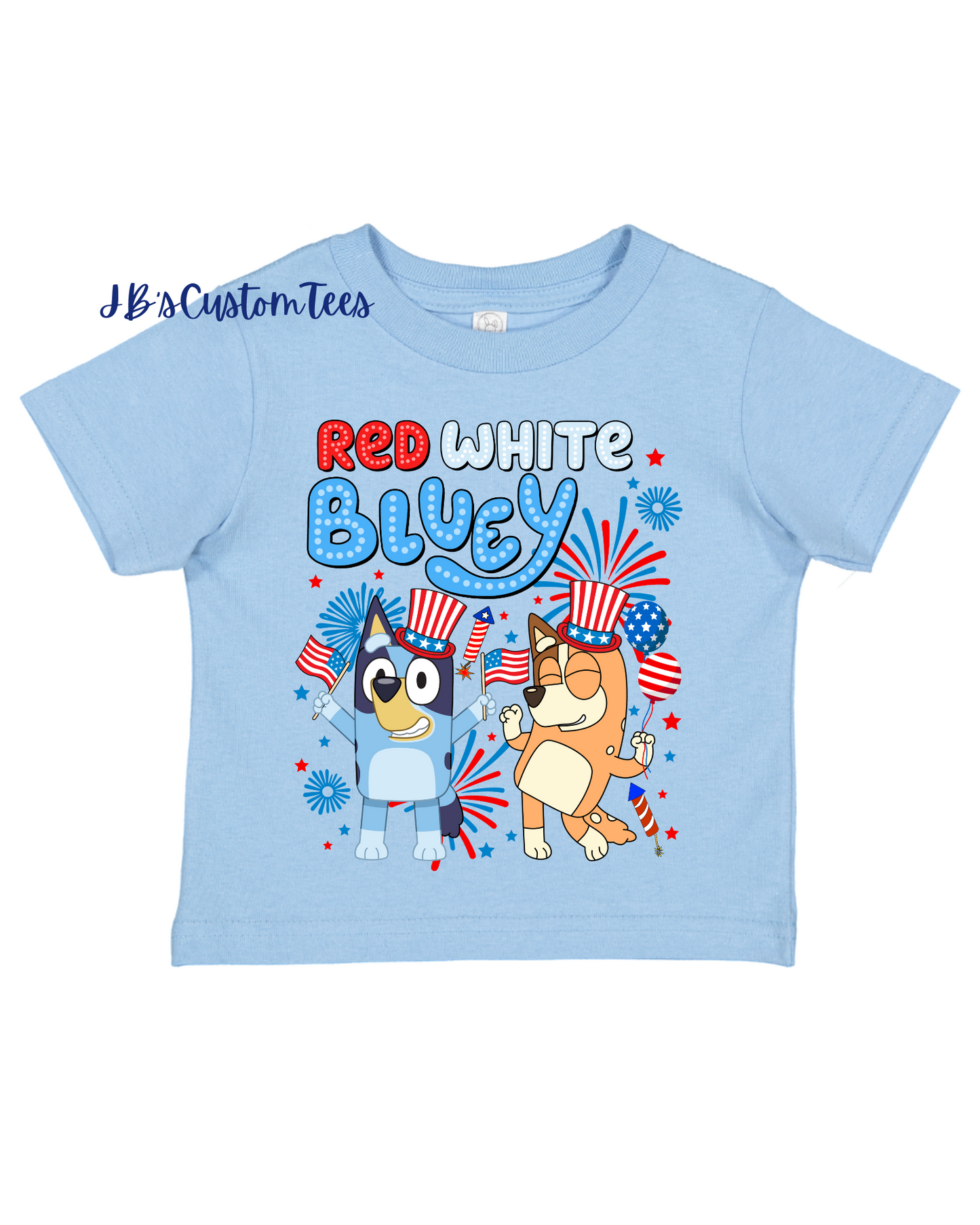 Red White & Bluey Youth Bella Tee