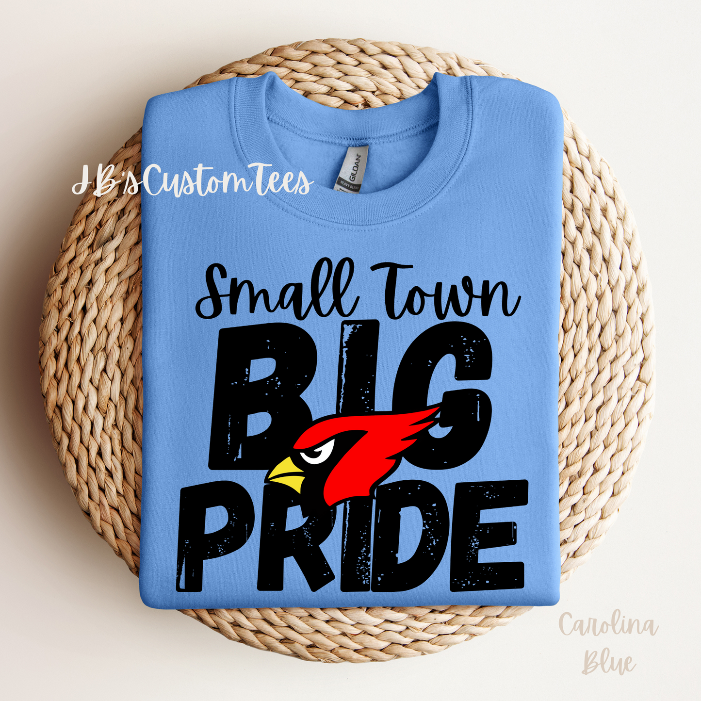 Small Town Big Pride Cards Comfort Colors Tee