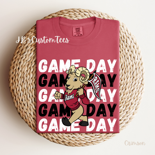 Game Day Rams Comfort Colors Tee