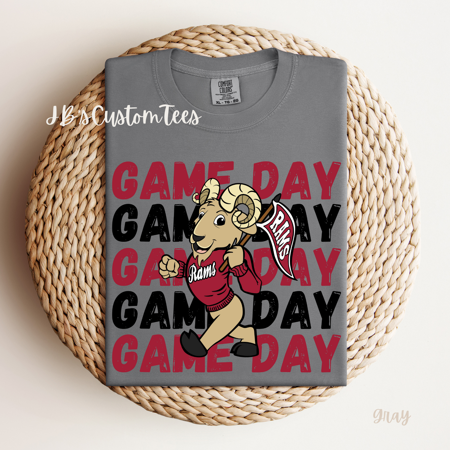 Game Day Rams Comfort Colors Tee