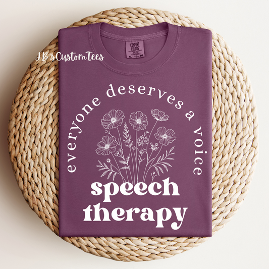 Everyone Deserves A Voice Comfort Colors Tee