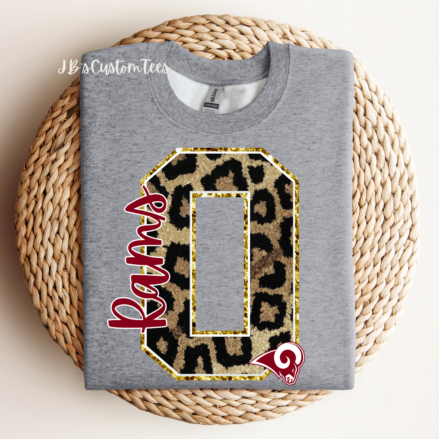 O Rams Leopard Tee/Sweatshirt