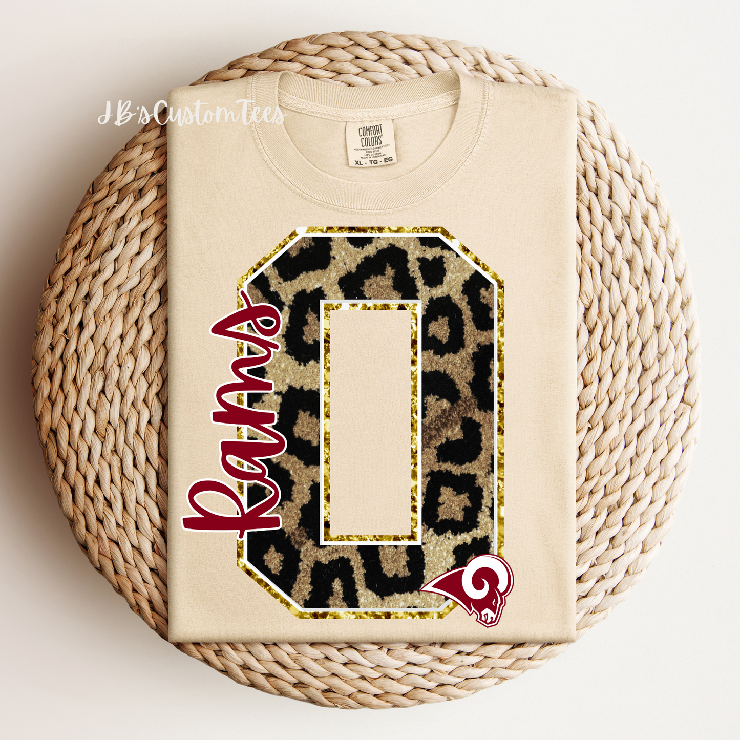 O Rams Leopard Tee/Sweatshirt