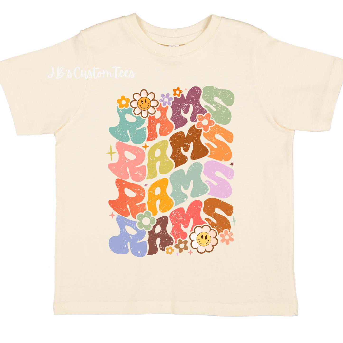 Owasso Rams Natural Toddler Tee - Rabbit Skins