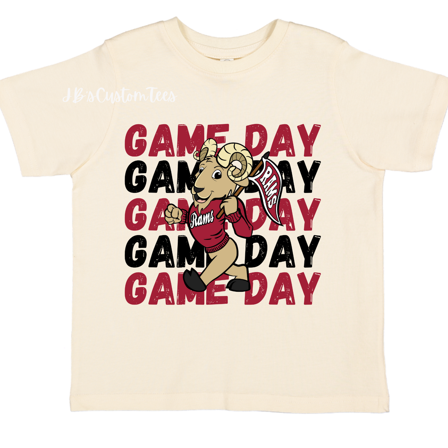 Owasso Rams Natural Toddler Tee - Rabbit Skins