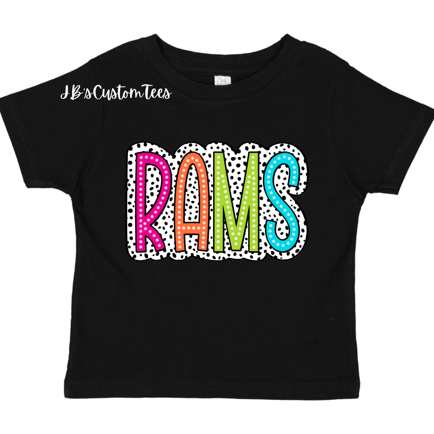 Owasso Rams Black Toddler Tee - Rabbit Skins