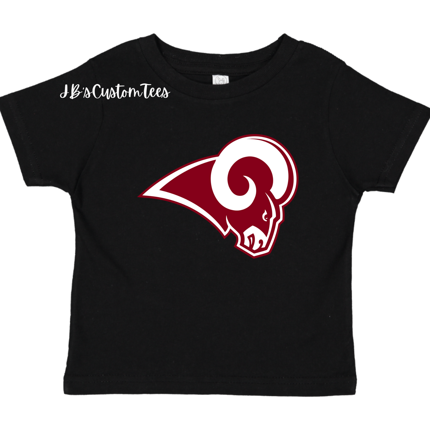 Owasso Rams Black Toddler Tee - Rabbit Skins