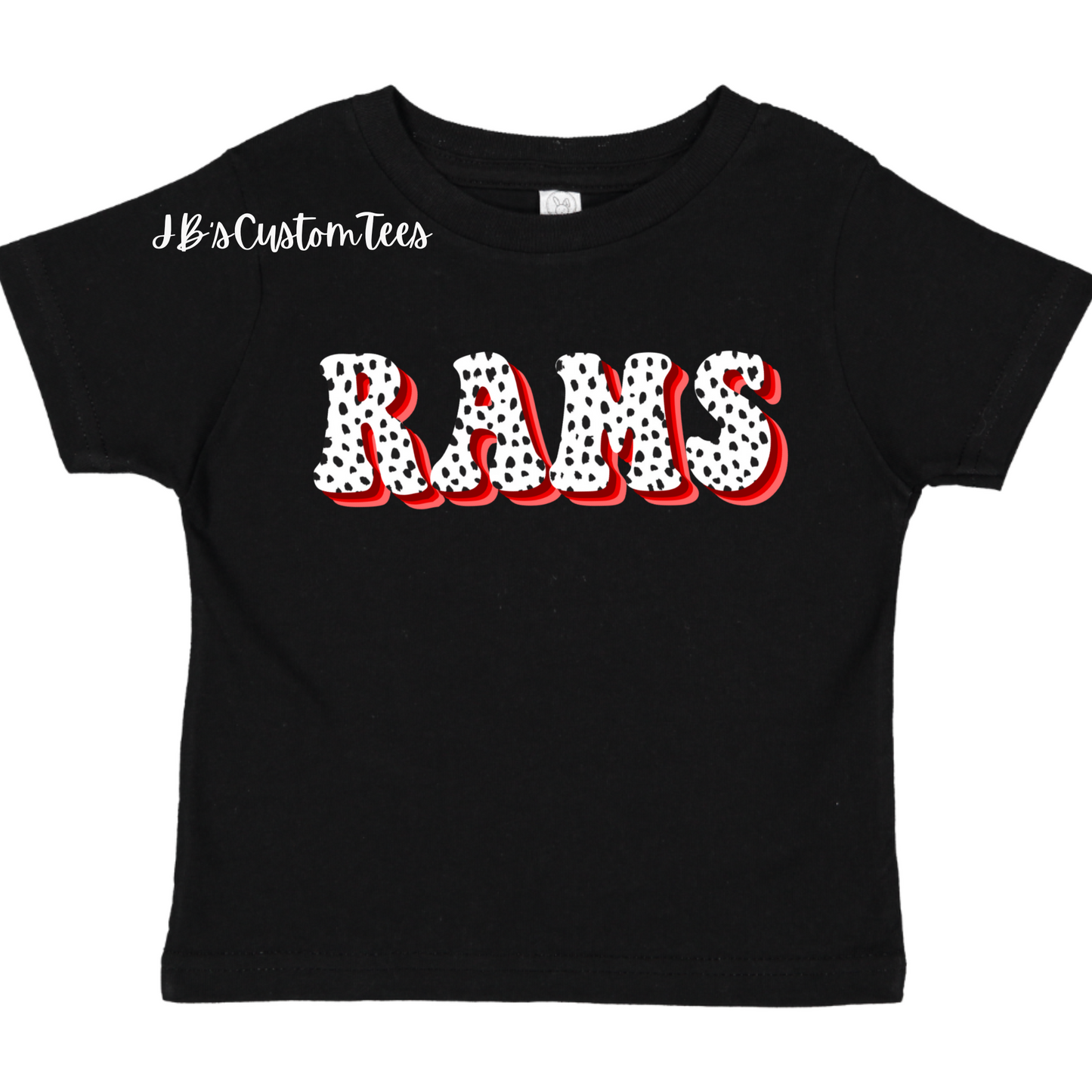 Owasso Rams Black Toddler Tee - Rabbit Skins