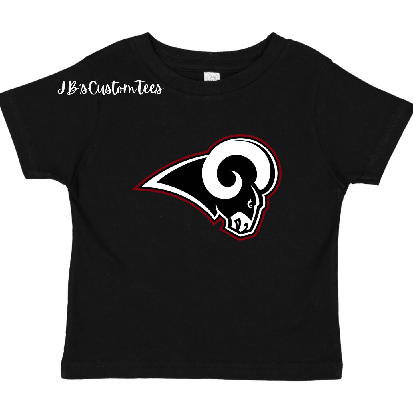 Owasso Rams Black Toddler Tee - Rabbit Skins