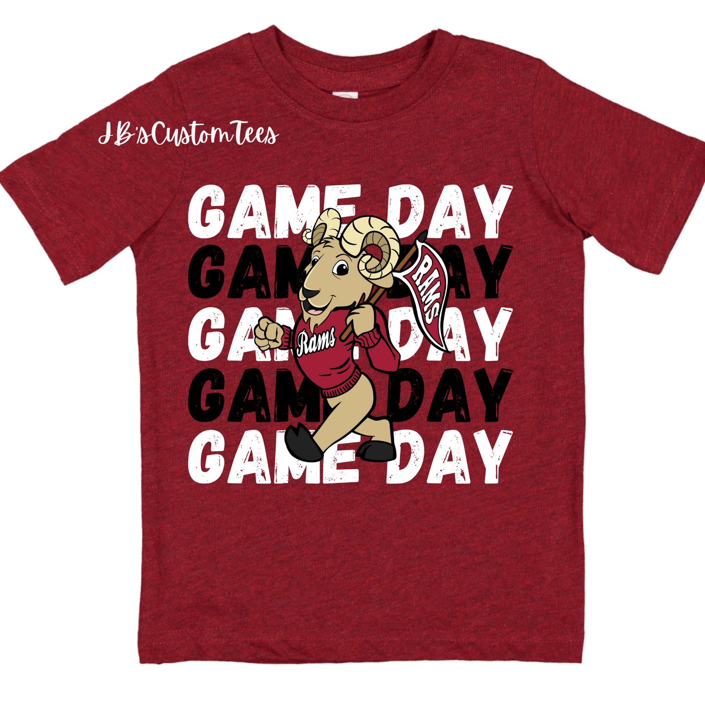 Owasso Rams Cardinal Toddler Tee - Rabbit Skins