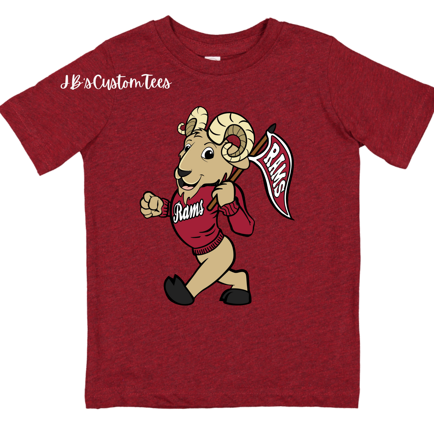 Owasso Rams Cardinal Toddler Tee - Rabbit Skins