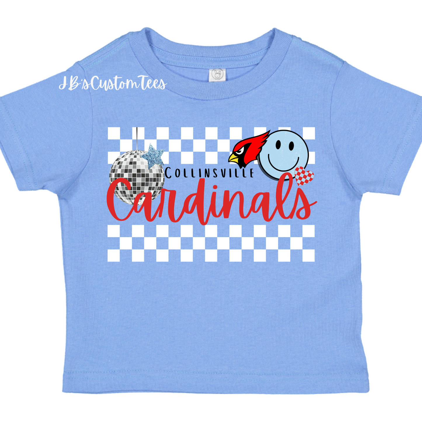 Collinsville Cardinals Carolina Blue Toddler Tee - Rabbit Skins