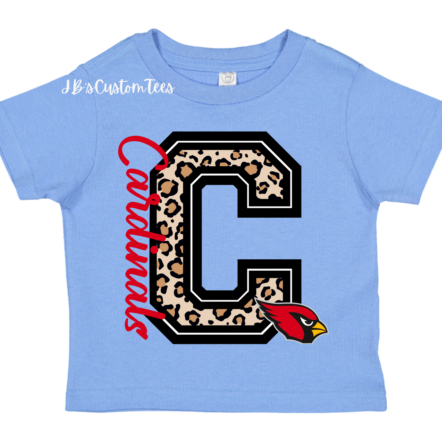 Collinsville Cardinals Carolina Blue Toddler Tee - Rabbit Skins