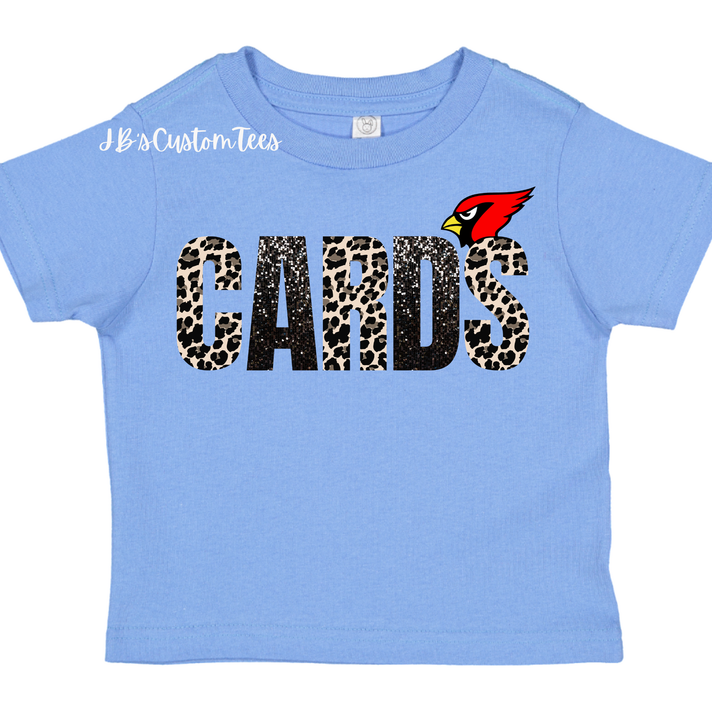 Collinsville Cardinals Carolina Blue Toddler Tee - Rabbit Skins