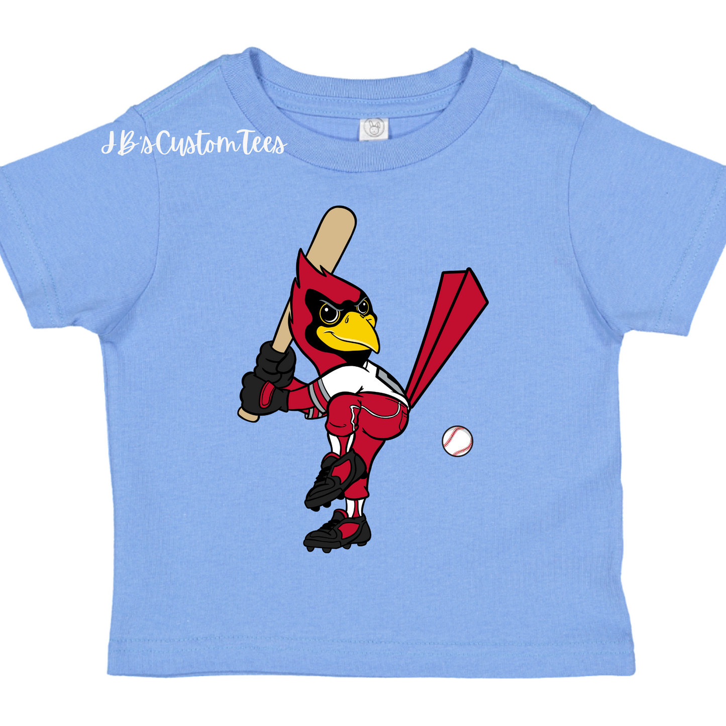 Collinsville Cardinals Carolina Blue Toddler Tee - Rabbit Skins