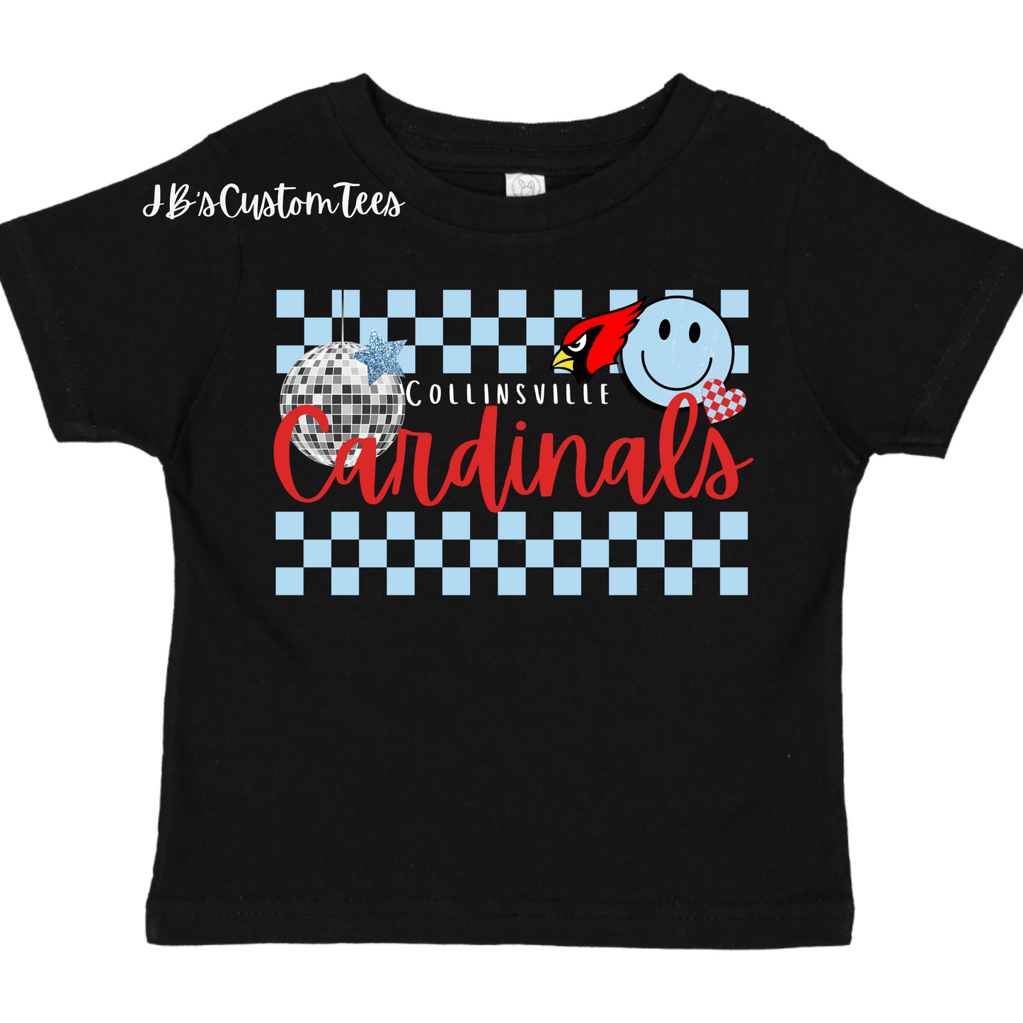 Collinsville Cardinals Black Toddler Tee - Rabbit Skins