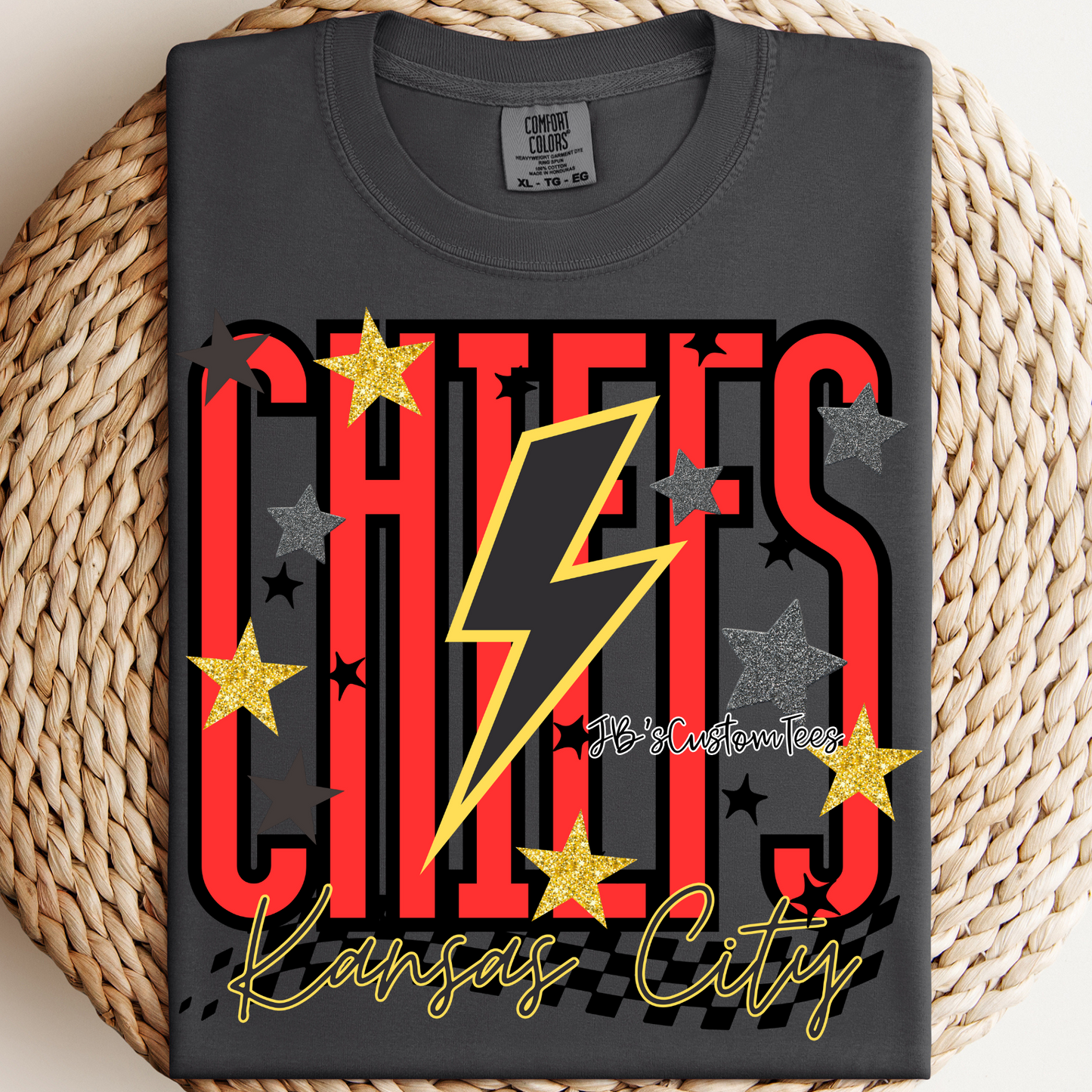 KC Chiefs Stars/Lightening Bolt