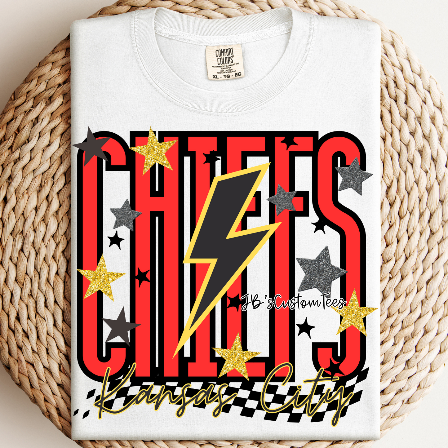 KC Chiefs Stars/Lightening Bolt