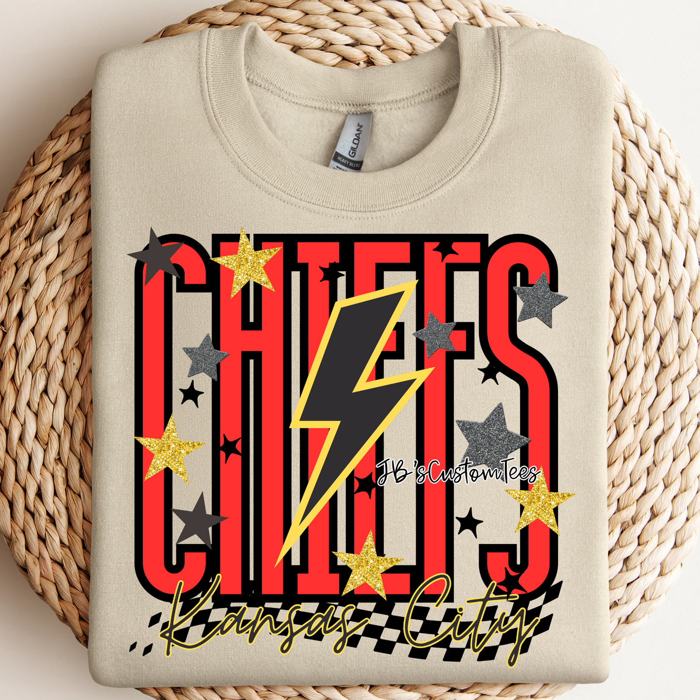 KC Chiefs Stars/Lightening Bolt