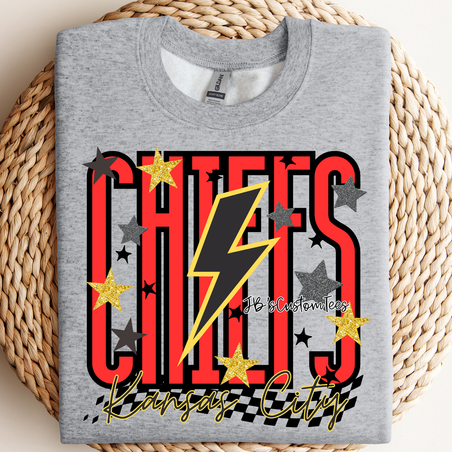 KC Chiefs Stars/Lightening Bolt