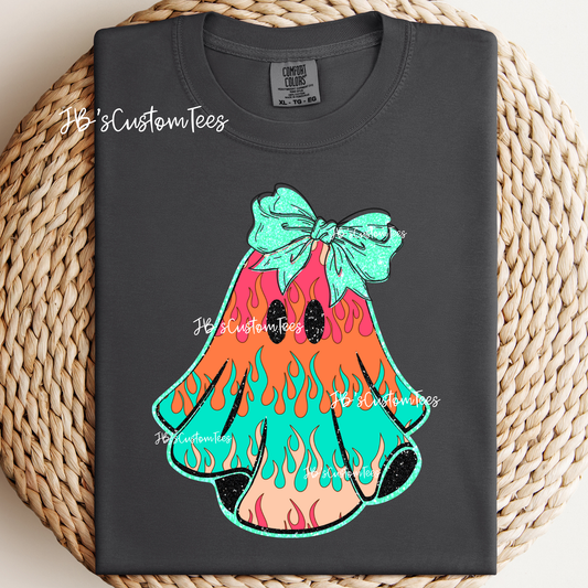 Flaming Cute Ghost