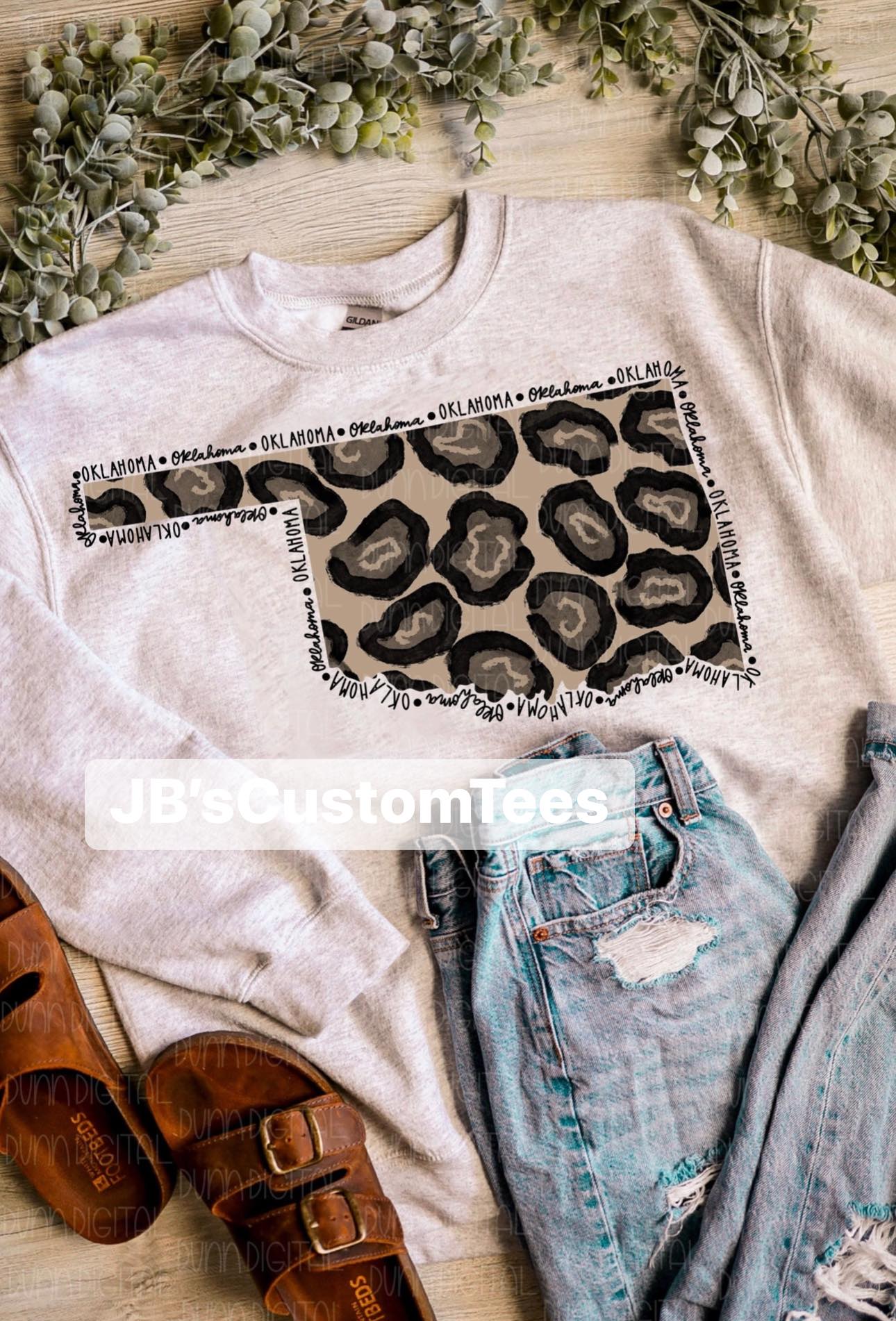 Leopard Oklahoma Crewneck